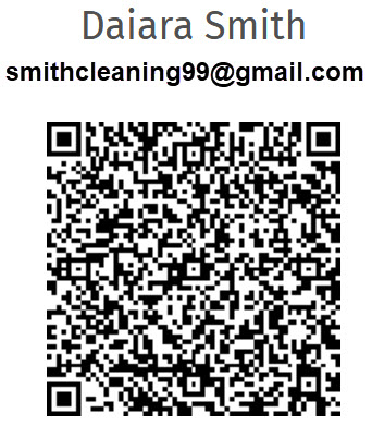 Zelle QR code for Smith Fresh & Clean